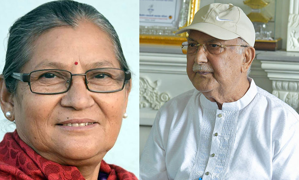 अष्टलक्ष्मीको ओलीलाई सुझाव- पार्टी कसैको पेवा होइन, नेतृत्व छोड्नुस्