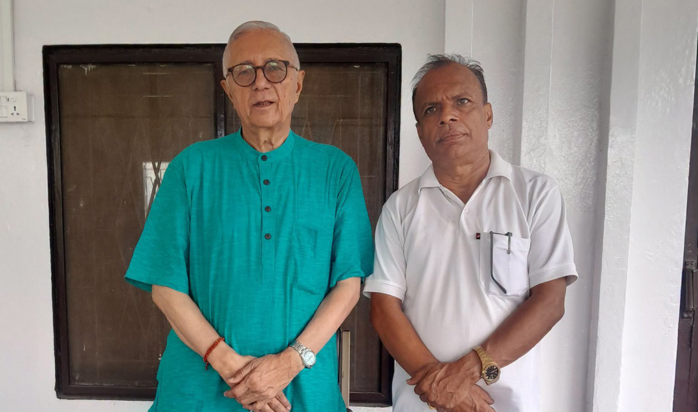 काँग्रेस महामन्त्री गुरु घिमिरे र शेखर कोइरालाबीच भेटवार्ता