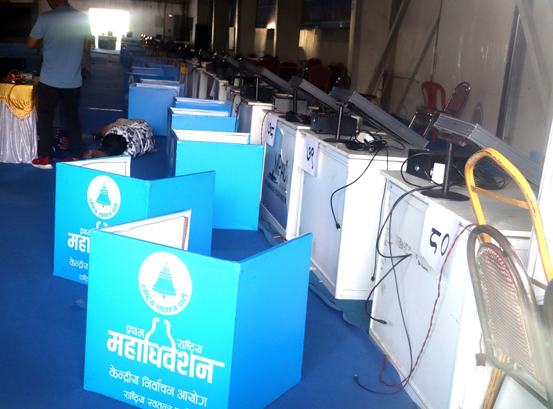 रास्वपाको महाधिवेशनमा मतदान जारी