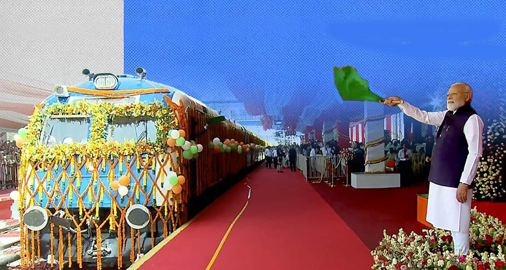 भारतमा पहिलो स्वदेशी हाइड्रोजन रेल सेवा सुरु, प्रधानमन्त्री मोदीद्वारा उद्घाटन