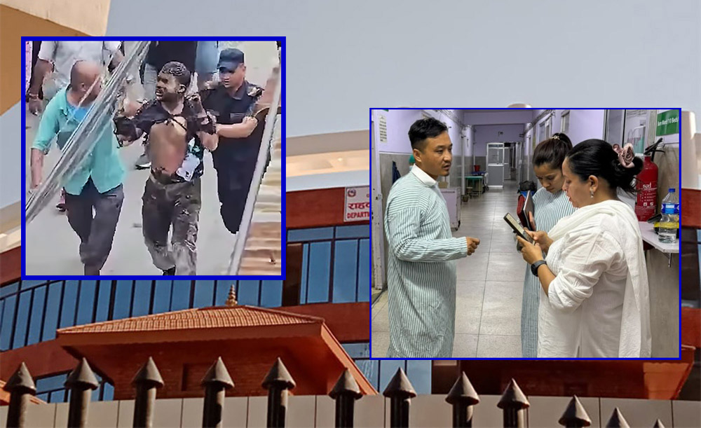राहदानी विभाग अगाडि आफैलाई आगो लगाएका गणेश नेपालीलाई उपचारका लागि भारत लगिदै, खर्च सरकारले बेहोर्ने