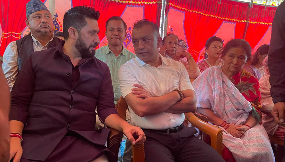 गोपालमान श्रेष्ठप्रति अन्तिम श्रद्धाञ्जली दिन रवि लामिछाने काँग्रेस केन्द्रीय कार्यालयमा