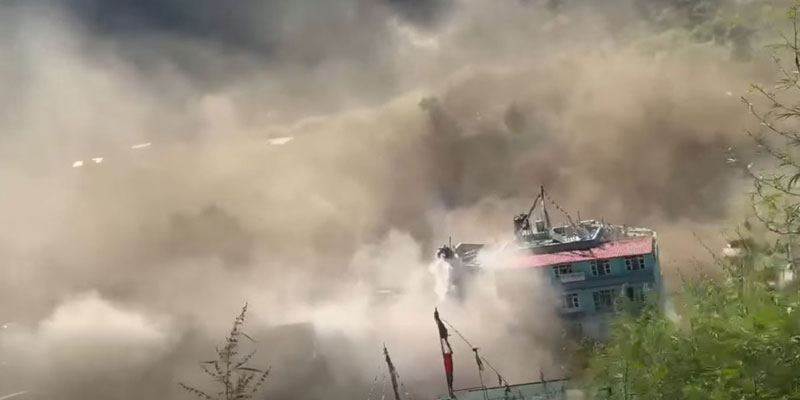 नदी थुनिएको स्थानमा अझै ताल पूरा नखुल्दा जोखिम कायमै रहेको चीनले दियो सूचना