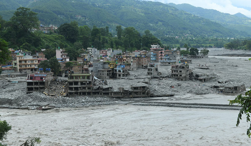 भोटेकोशी बाढी: ७ हजार ५७० घर पूर्ण क्षतिग्रस्त, १८ वटा विद्यालय प्रभावित