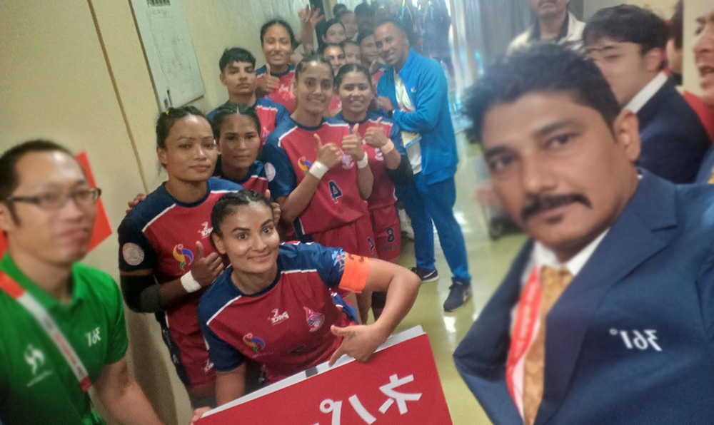 एसियाली खेलकुदमा नेपाली महिला कबड्डी टिमको विजयी शुरुवात
