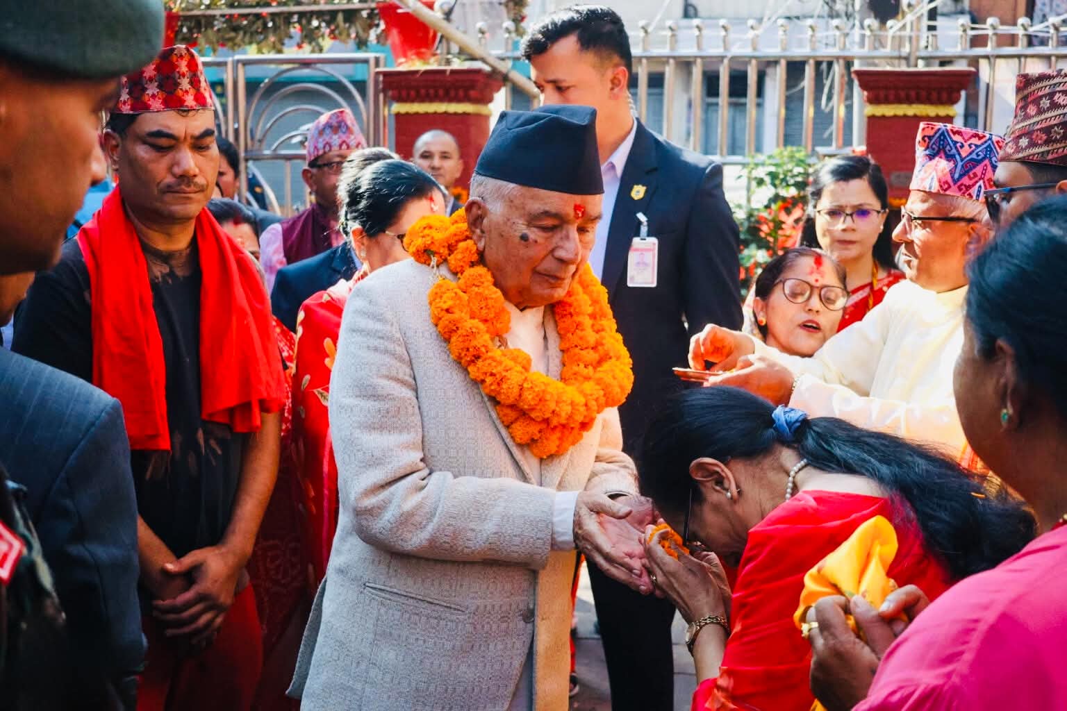 राष्ट्रपति पौडेलद्धारा शक्तिपीठहरूको दर्शन