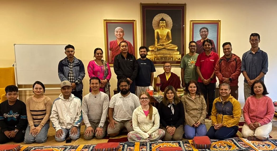 तेर्गार ओसेलिङ गुम्बामा तीनदिने ध्यान शिविर हालै सम्पन्न