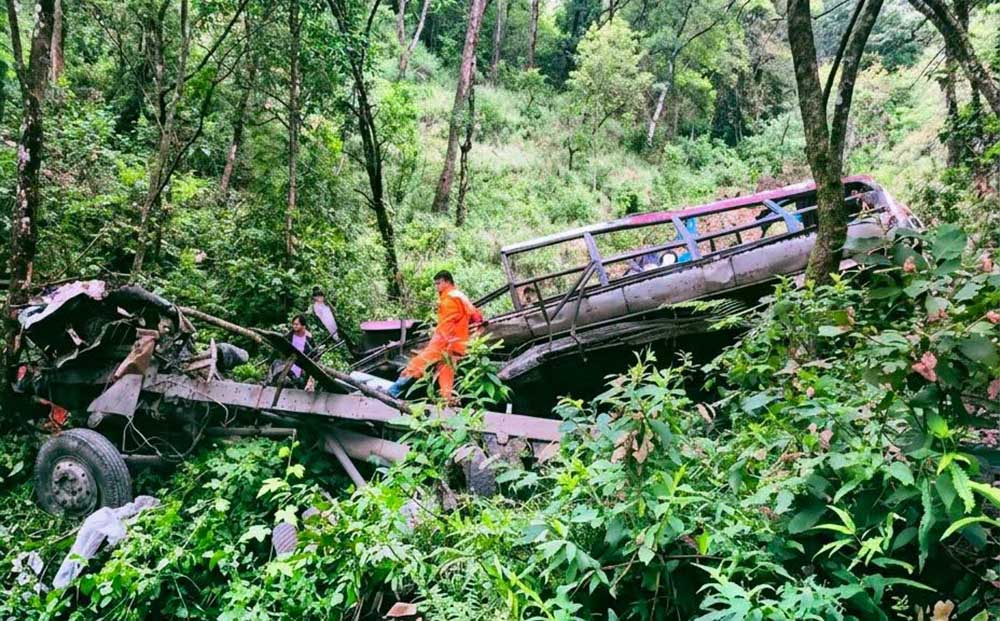 पोखरा स्कुल बस दुर्घटना अपडेट: चार विद्यार्थीसहित ५ जनाको मृत्यु