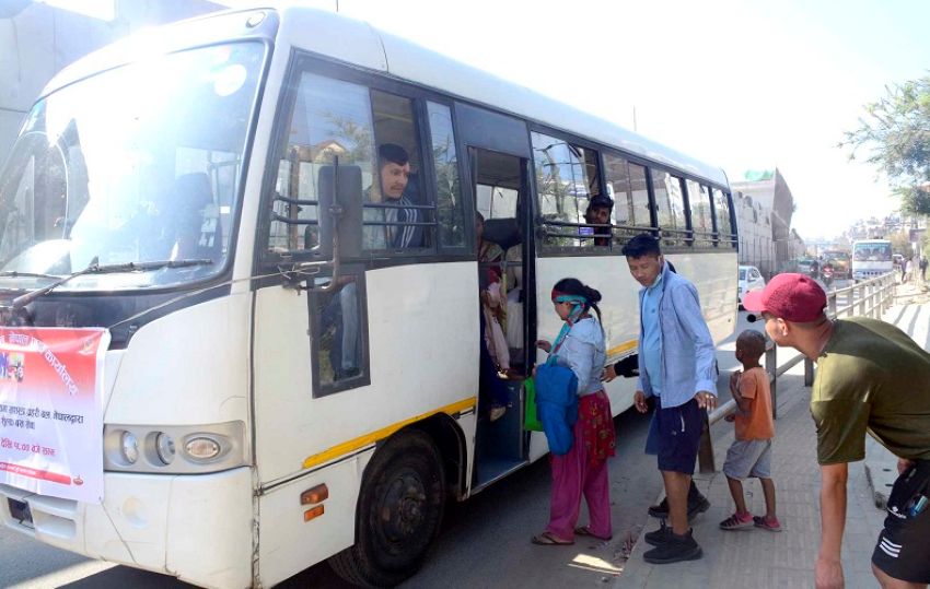 दशैँमा काठमाण्डौ उपत्यकामा सशस्त्र प्रहरी बलको निःशुल्क बस सेवा
