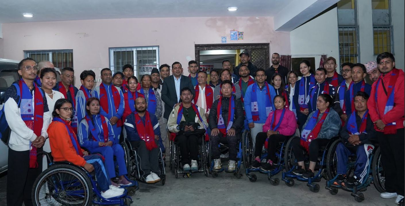 पारा एसियाडमा सहभागी हुने नेपाली टोलीको बिदाइ