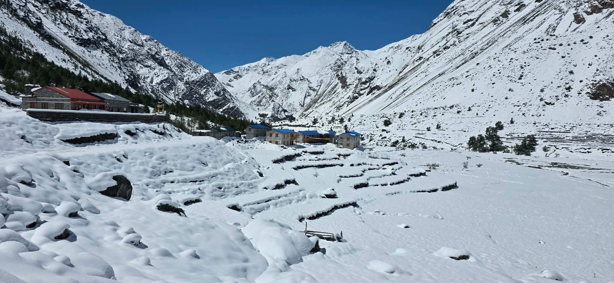 हिमपातले लिमी र हिल्सा सडक बन्द, हिउँ पन्छाउन माग